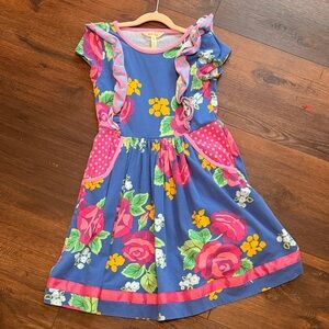 Matilda Jane Floral Blue and Pink Kids Dress
